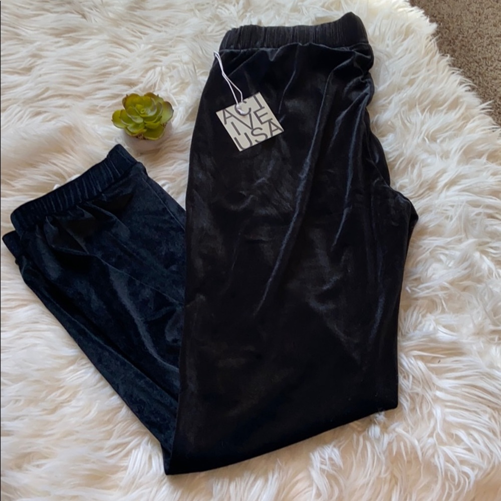 Active USA velvet joggers